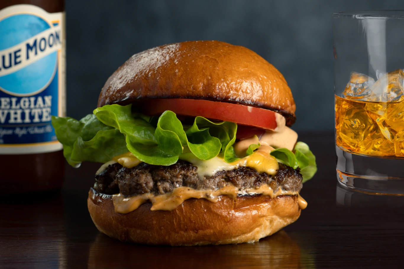 La Resistance burger with dry-aged Angus beef and house-made bun at The Resistance Hawthorn