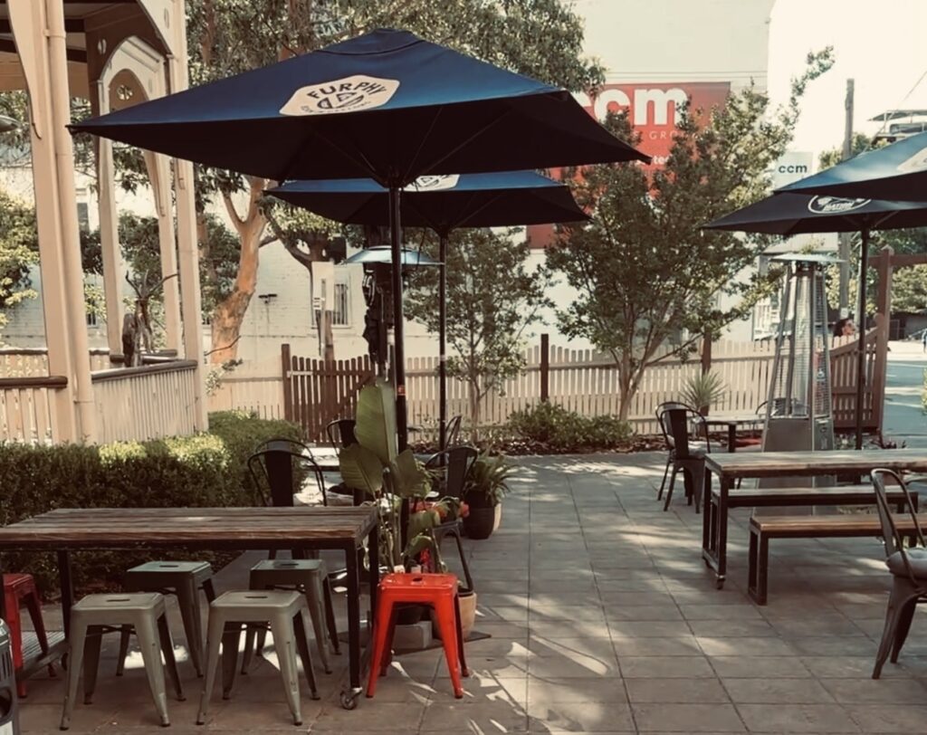 Bar in Hawthorn — The Resistance courtyard